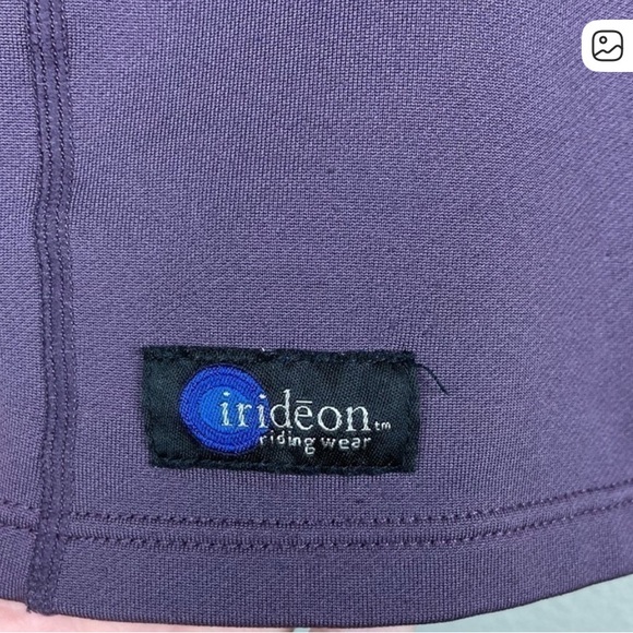 IRIDEON Women's Medium Purple Fleece Lined Quarter Zip Pullover Equestrian Horse - Picture 5 of 6